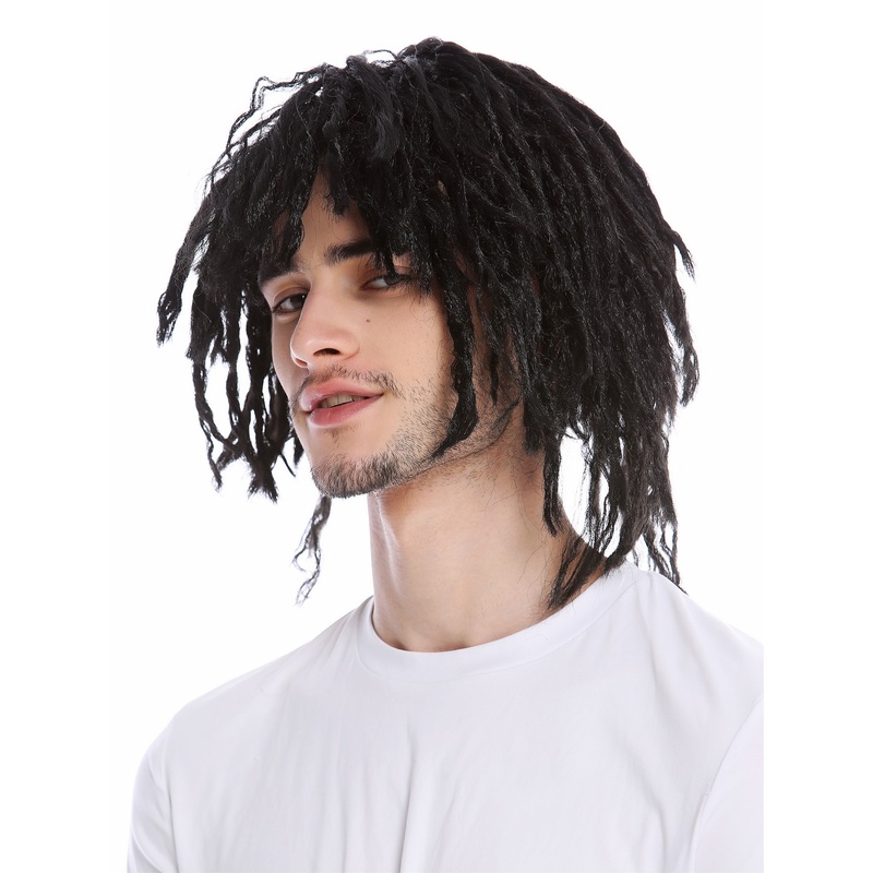 Wig Men Women Halloween Dreadlocks Rasta short Black Afro Caribbean CXH-001-P103