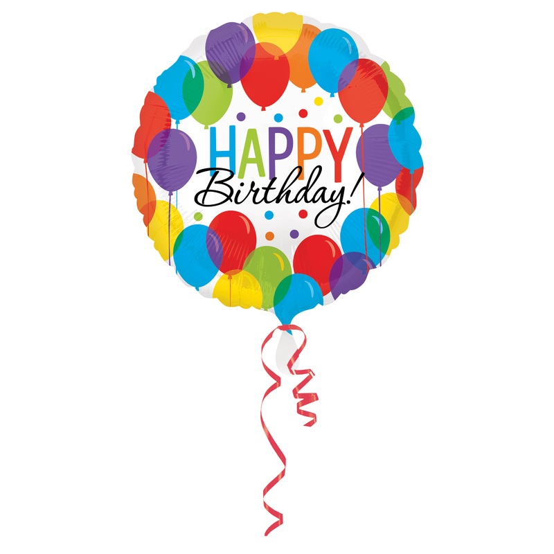 Birthday balloon party foil balloon 43cm
