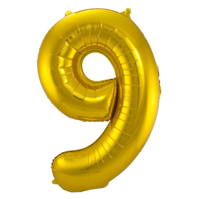 Number 9 foil balloon 86cm