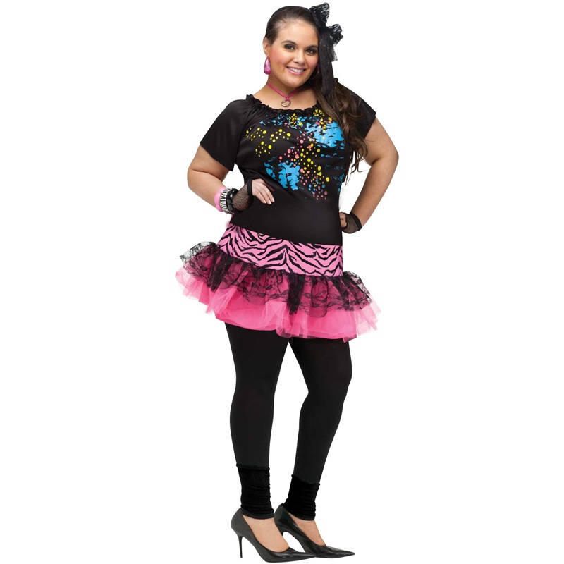 80’s Pop Party Plus Size Costume Plus Size