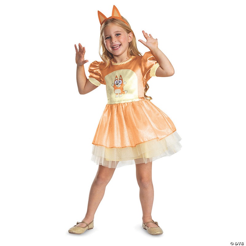 Toddler Girl’s Classic Bluey Bingo Dress Costume