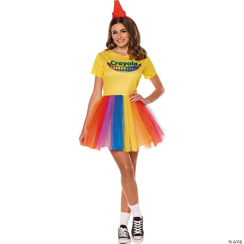 Womens Crayola Box Multicolored Dress Costume