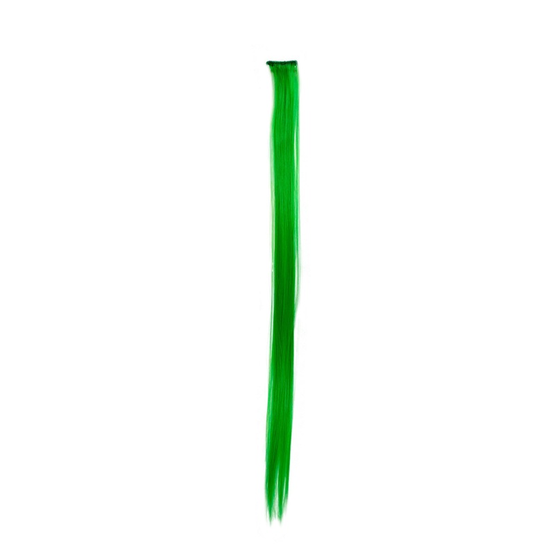 1 Clip Clip-In Strand Hair Extension Straight Green FKJ-1-TF2605