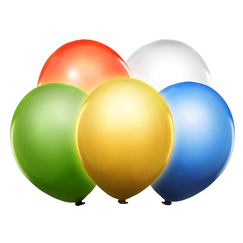 Set of 5 LED balloon mix 30cm