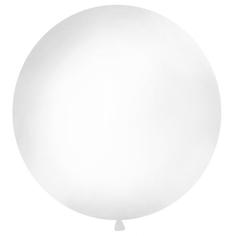 XXL balloon party giant white 1 w