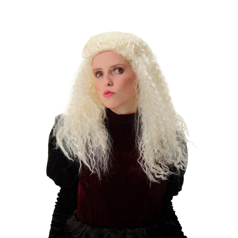 Lady Party Wig Halloween long kinks kinked curls quiff volume long PT0030