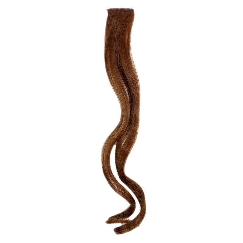 1 Clip-In Extension Strand Wavy Medium Brown Golden Brown YZF-P1C18-12