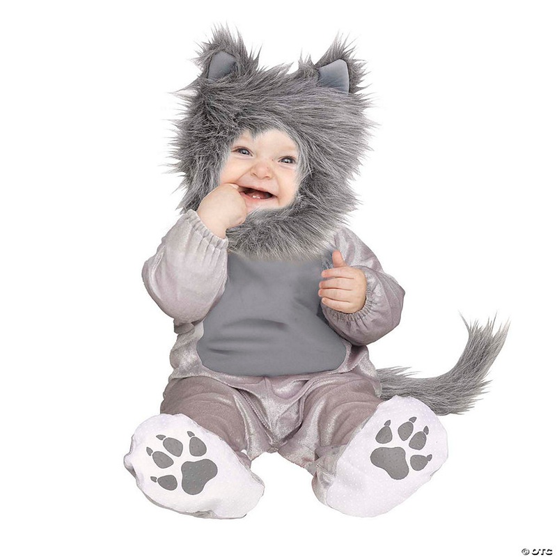 Baby Gray Wolf Cub Costume|LARGE|SMALL