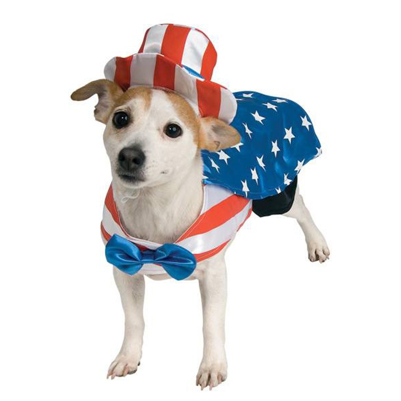 Uncle Sam Pet Costume Small|Small|Medium|Large|X-Large