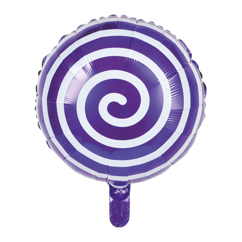 Foil balloon lollipop purple 45cm