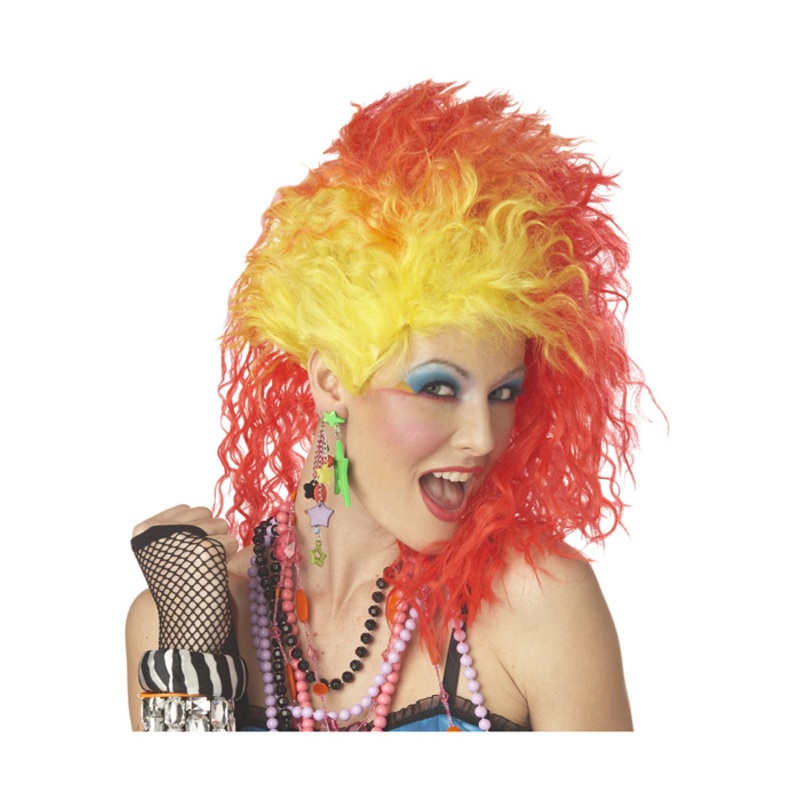 True Colors Costume Wig (Red/Yellow)