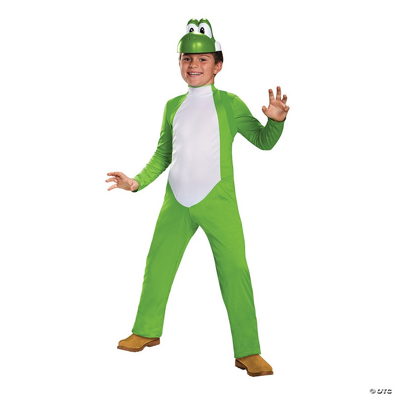 Kids Deluxe Super Mario Bros. Yoshi Jumpsuit Costume