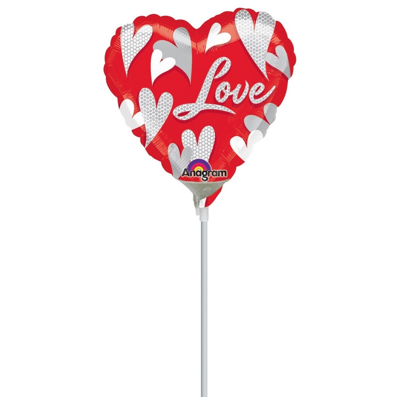 Crazy Love stick balloon 23cm