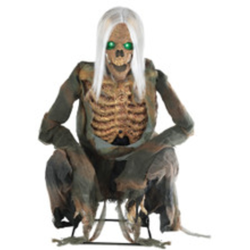 CROUCHING BONES ANIMATED PROP