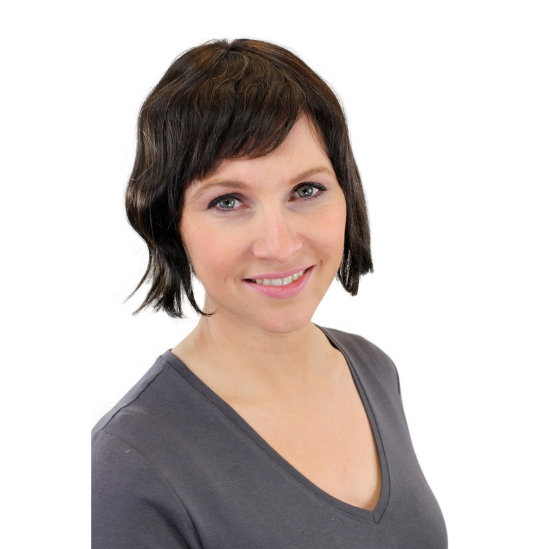 Lady Wig 100% Human hair short straight fringe natural undyed dark brown WA764HH-0
