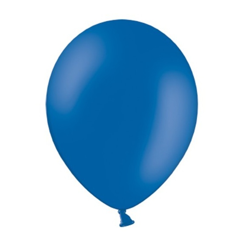 100 latex balloons royal blue 13cm