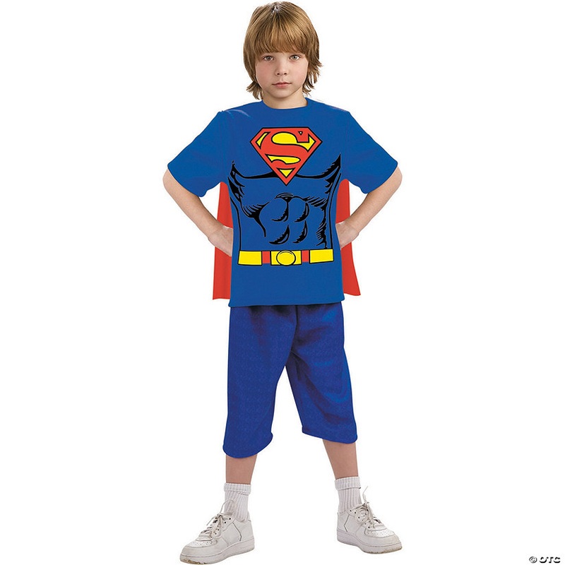 Boy’s Superman Shirt Costume|LARGE|MEDIUM|SMALL