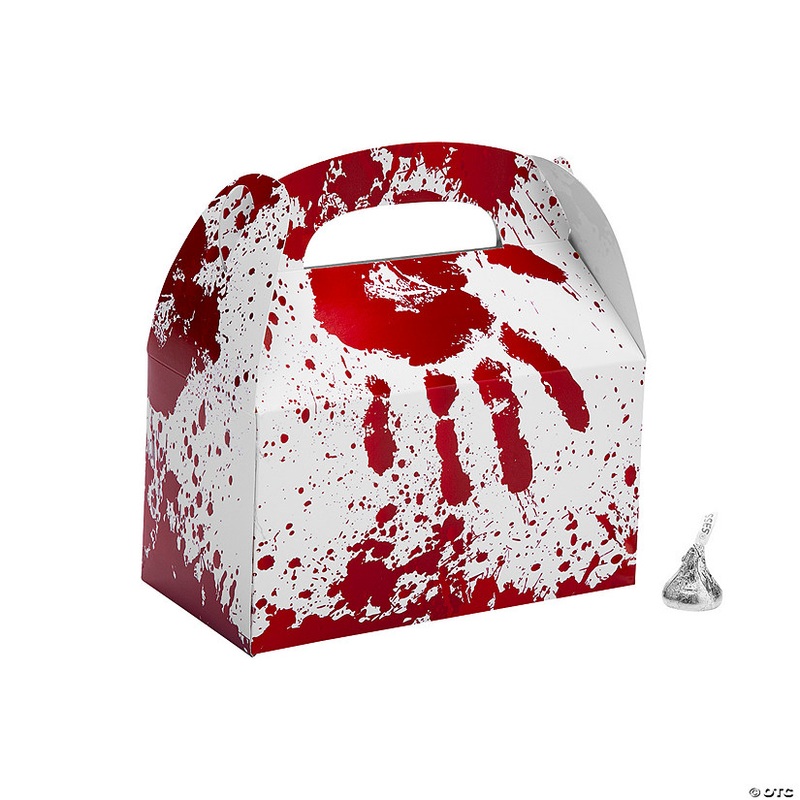 Halloween Horror Party Bloody Favor Boxes – 12 Pc.