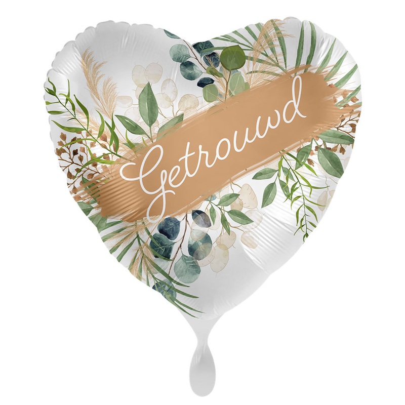 Natural Wedding foil balloon NL 43cm