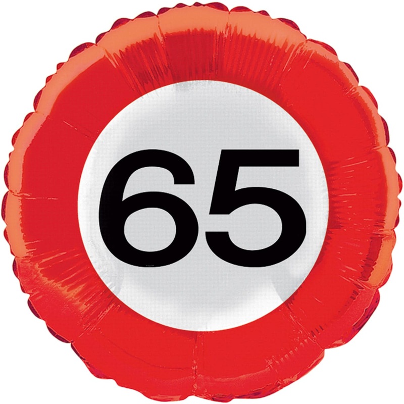 Traffic sign 65 foil balloon 45cm