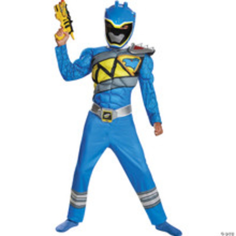Boy’s Black Ranger Muscle Dino Charge Costume