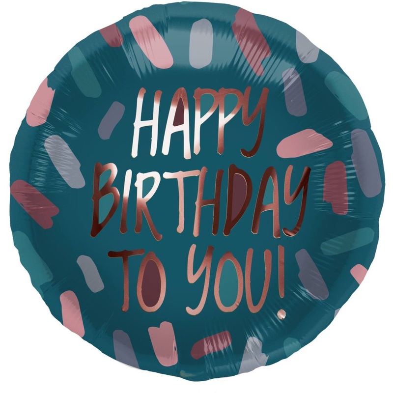Foil balloon Birthday Chic 45cm