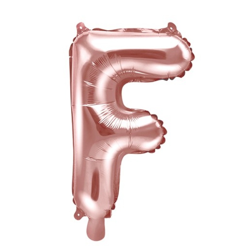 Foil balloon F rose gold 35cm