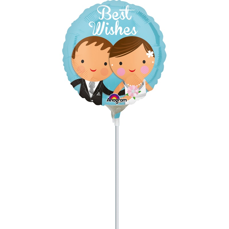 Stick balloon Best Wishes