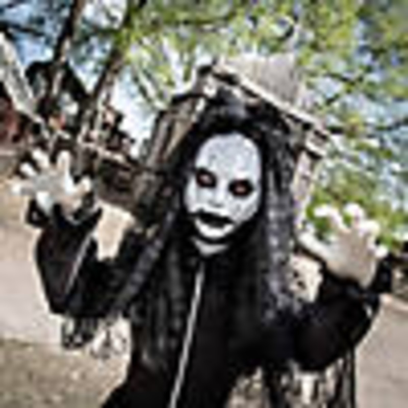66 Standing Jaw Dropping Bride with Black Dress Halloween Decoration