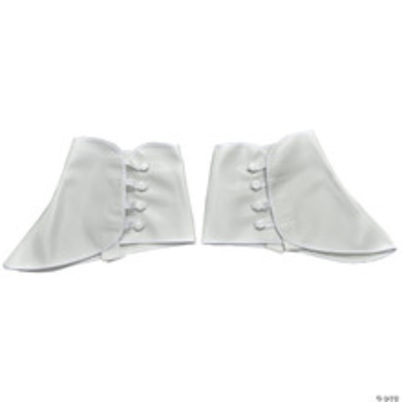 Adult 5 White Vinyl Spats
