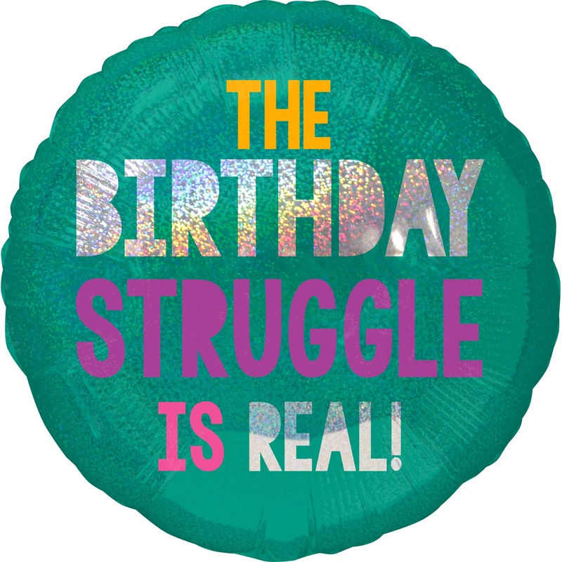 Birthday Vibes foil balloon 45cm