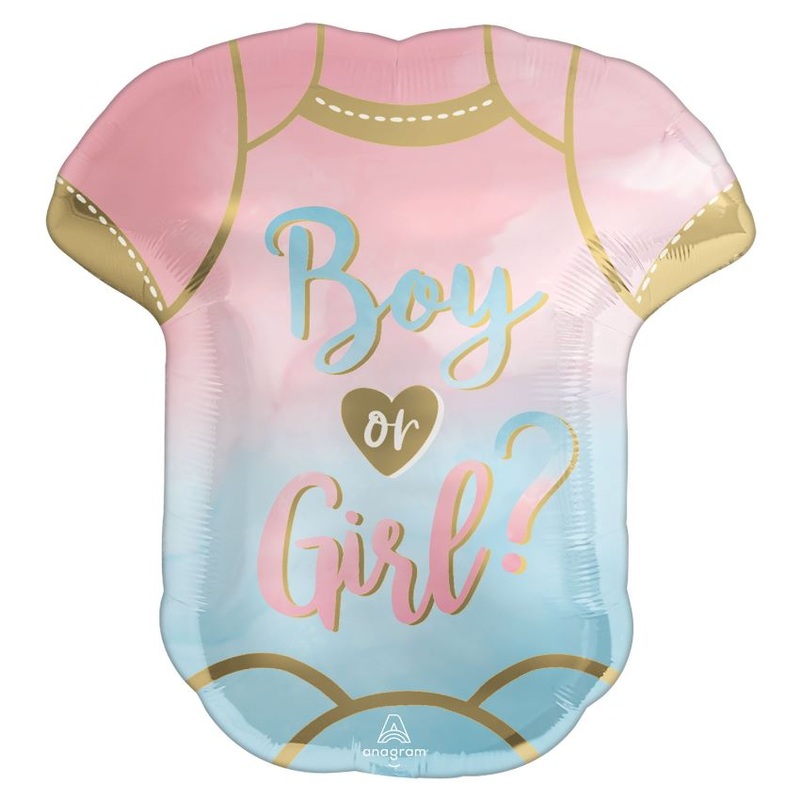 Boy or Girl XL foil balloon 60cm
