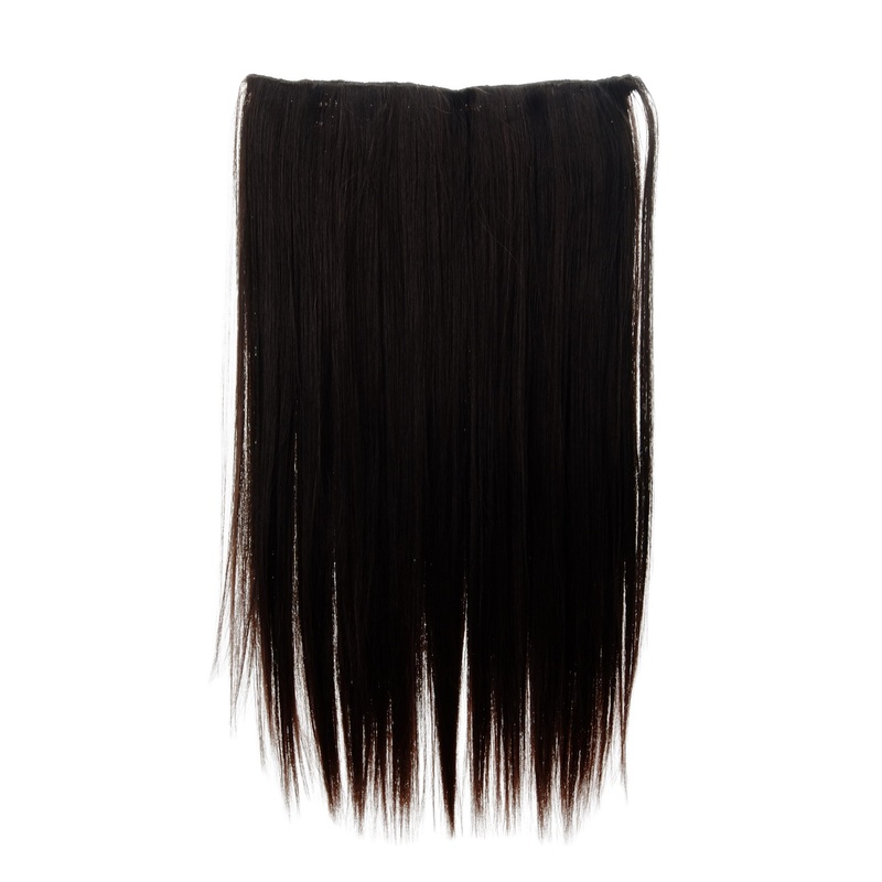 Hairpiece Extension 5 Clips Straight Long Mahogany Brown Mix L30172-2T33