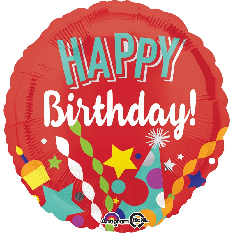 Birthday balloon Festive party decoration red