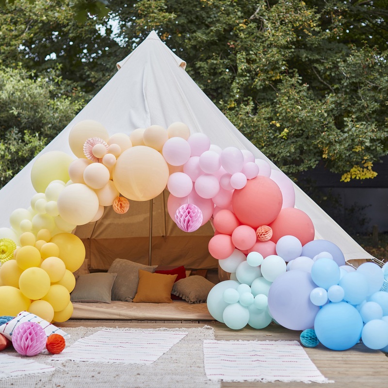 Balloon garland Honeycomb colorful 200 pieces