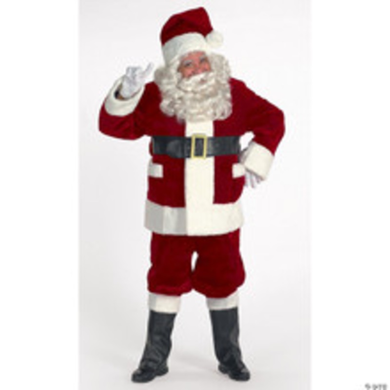 Burgundy Deluxe Santa with Outside Pockets – LG