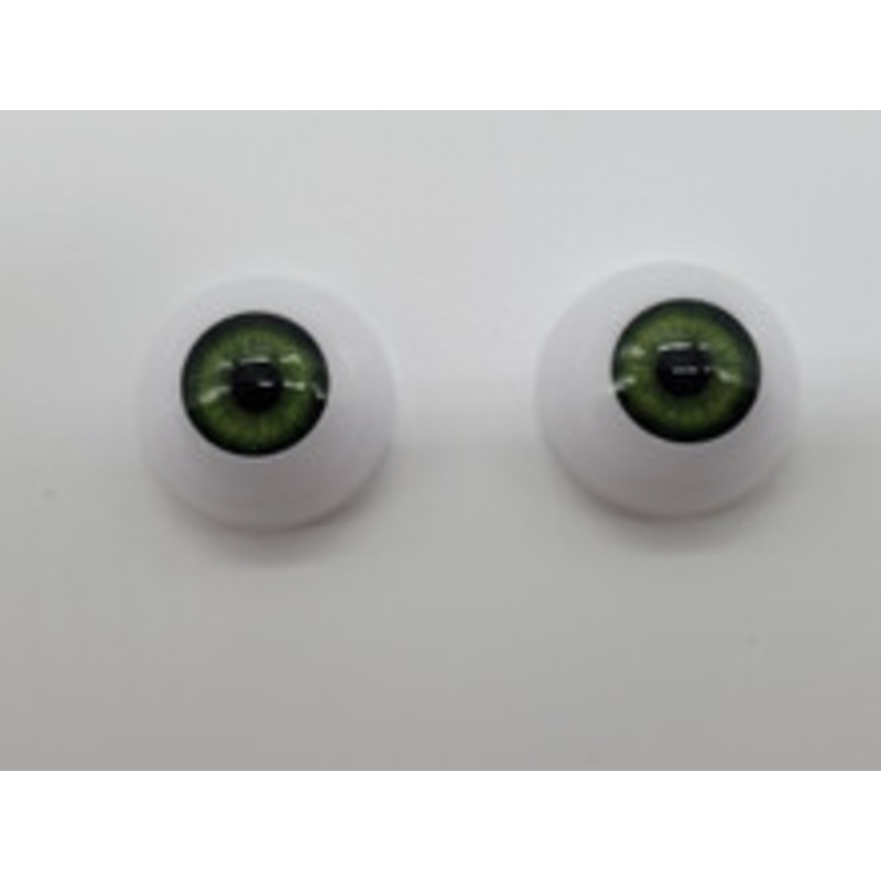 Pair of Green Eyes- 2.5 cm- Replacement Eyeballs