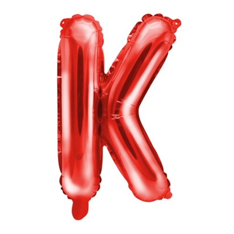 Red K letter balloon 35cm