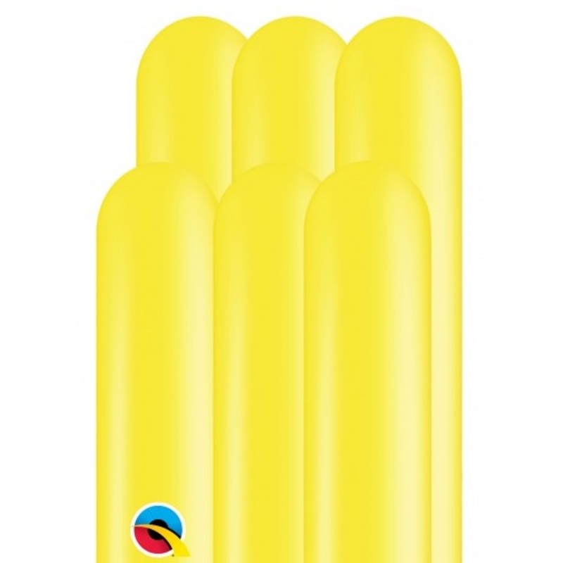 100 modeling balloons 260Q yellow 1.5m
