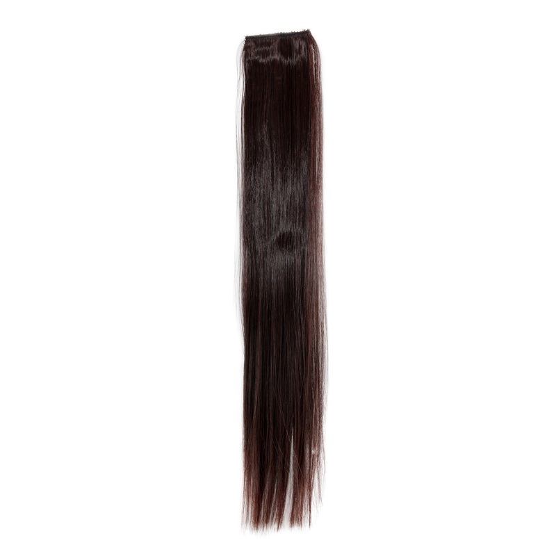 2 clips extension strand straight 45 cm chestnut brown YZF-P2S18-2T33
