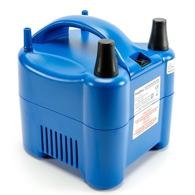 Electric balloon pump with two nozzles