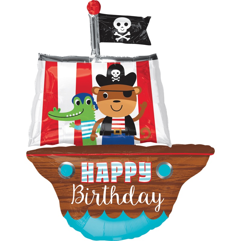 Folen balloon pirate gang with ship 68 x 86cm