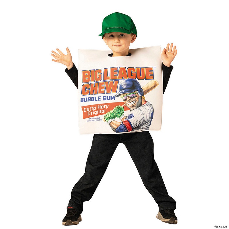Kids Big League Chew Original Bubble Gum Pouch Tunic Costume