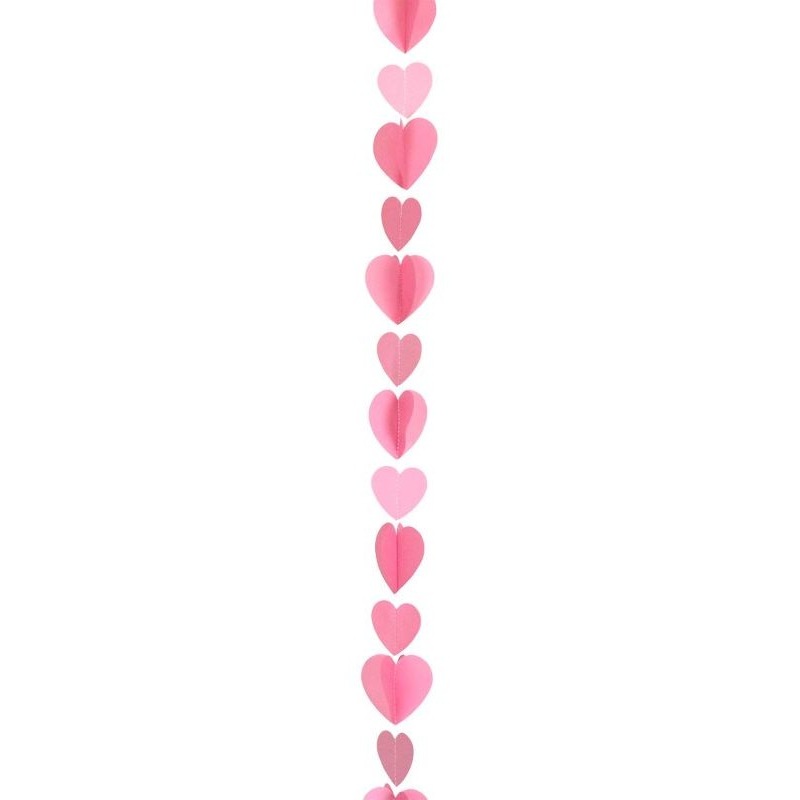 Rosy Hearts Balloon Pendant 1.2m