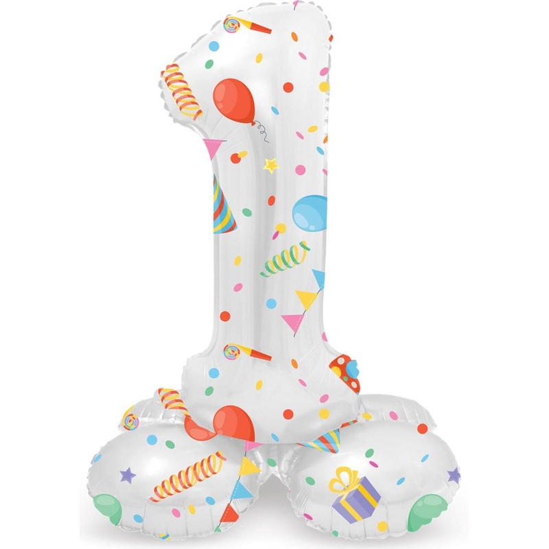 Standing Number 1 Partytime Balloon 72cm