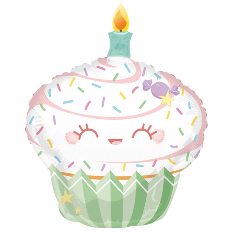 Sweet surprise birthday muffin foil balloon 88cm