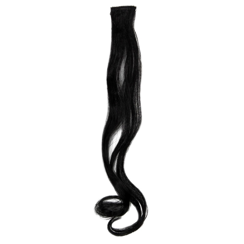 1 Clip-In Extension Strand Wavy Black Deep Black YZF-P1C18-1