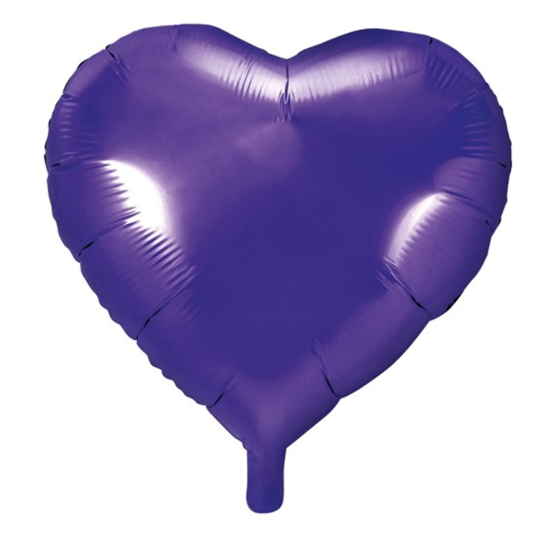 Herzilein foil balloon lilac 45cm