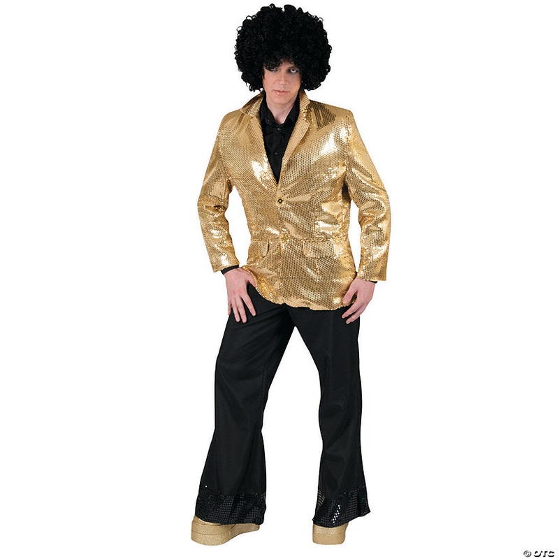 Mens Gold Disco Jacket Costume – Standard