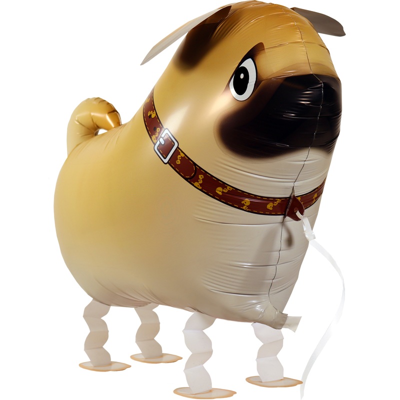 Pug Airwalker balloon 50cm